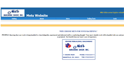 Desktop Screenshot of metsmachineshop.com
